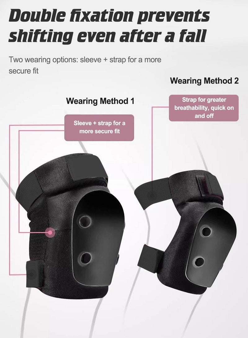 MaBaby 7 in 1 Kids Helmet Adjustable Protective Sports Gear Set, Kids Bike Helmets, Kick Scooter, Inline Skate, with Knee Elbow Pads Wrist Guards, for Kids Ages 3-15 Boys and Girls(S Size: Head 50-54cm) - Image 5